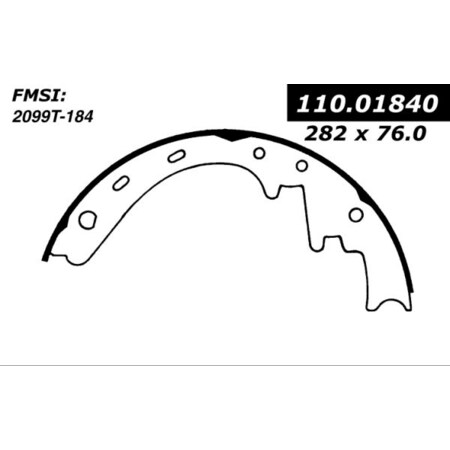 Centric Parts Centric Brake Shoes, 111.01840 111.01840
